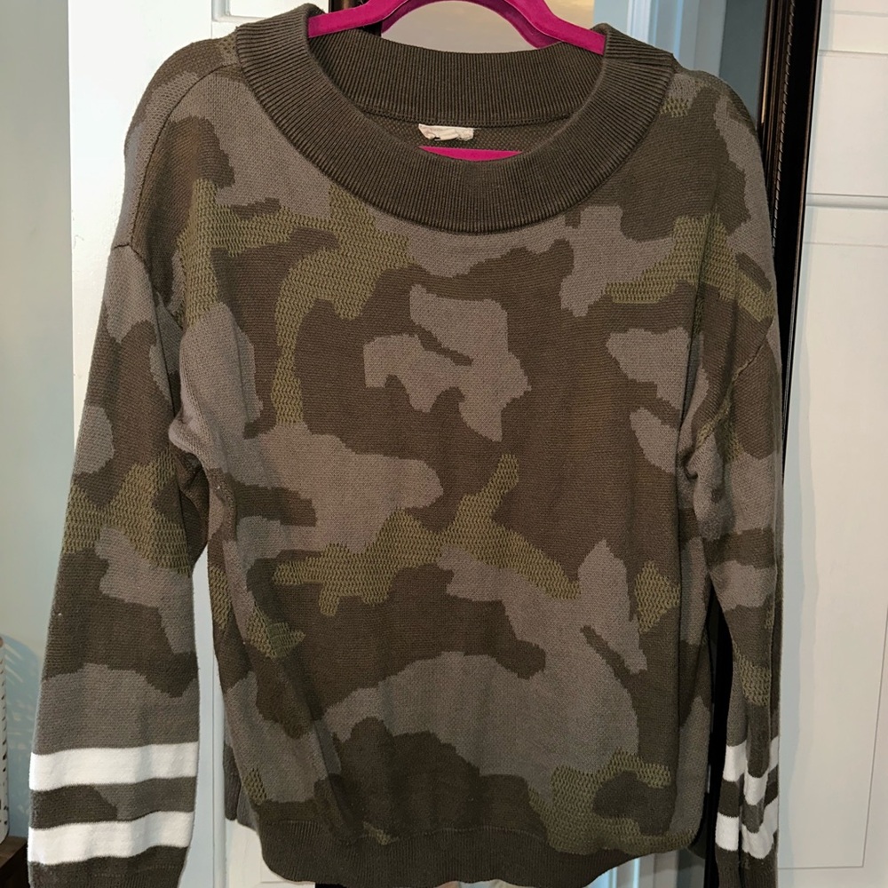 Camouflage Knit Sweater